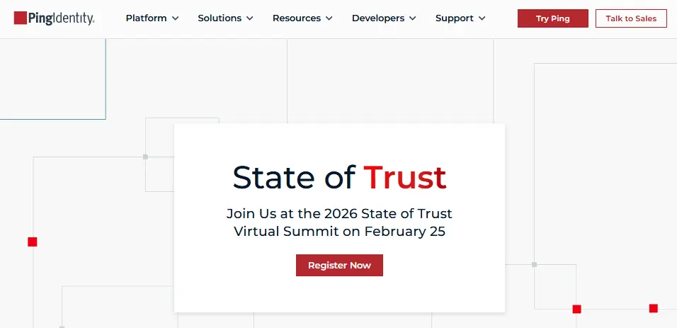 Ping Identity enterprise IAM platform interface